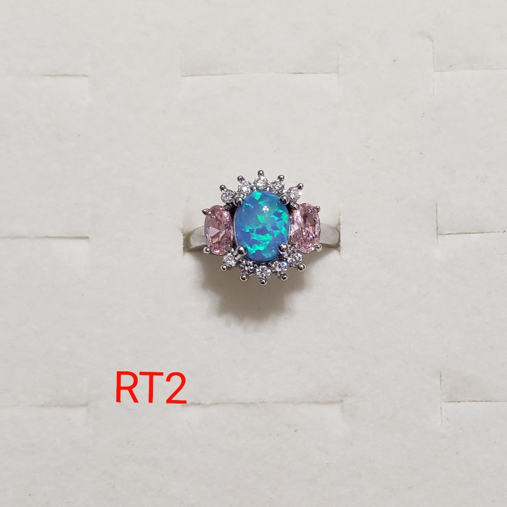 Fire Opal Rings - Size 6 - Picture 7 of 9